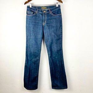 DAVID KAHN |👖Lauren Style Dark Blue Low-Rise Stretchy Denim Boot-Cut Jeans